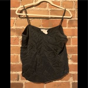 Black Silk Camisole Tank Top/Cami